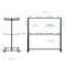 Flash Furniture Black Heavy Duty Large Mobile Chair & Table Cart QIN-SHD245425-GG - alternate 6